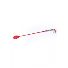 Стек с металлической хромированной  ручкой красный