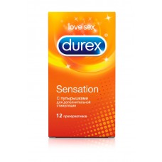 Презервативы Durex N12 Sensation с пупырышками