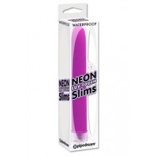 Вибратор фиолетовый Neon Slim из супер-мягкого материала