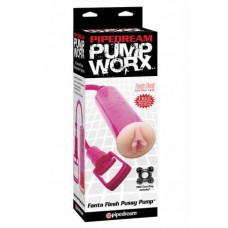 Помпа мужская FANTA FLESH с вагиной-уплотнителем розовая