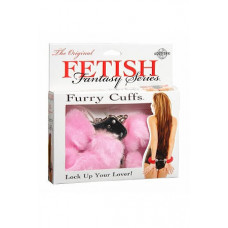 Наручники металлические Furry Love Cuffs с мехом розовые