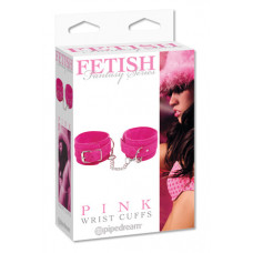 Наручники замшевые PINK - WRIST CUFFS розовые