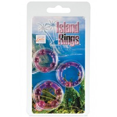 Комплект из 3-х эрекционных колец Island Rings - Pink